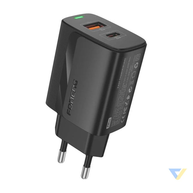 Foneng EU66 A + C 2 network charger (PD20W) black mains chargers
