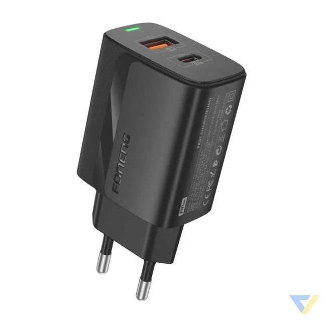 Foneng EU66 A + C 2 network charger (PD20W) black mains chargers