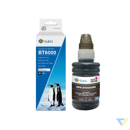 G&G Compatible Brother BT6000BK Ecotank Ink Black-0