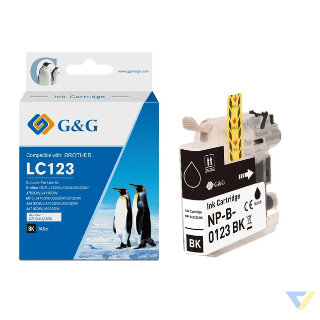 G&G Compatible Brother LC123BK  Ink B-0