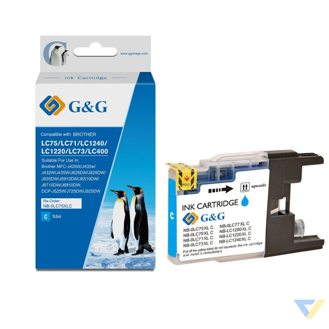 G&G Compatible Brother LC1240/LC1240C Ink C-0