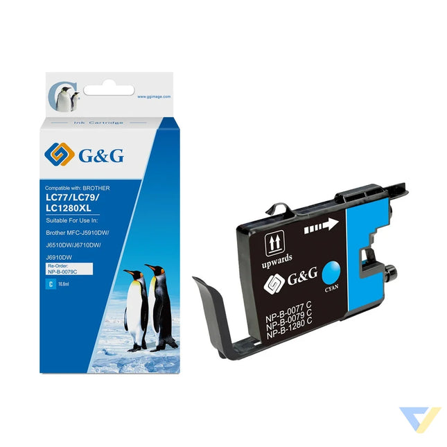 G&G Compatible Brother LC1240/LC1280C Ink C-0