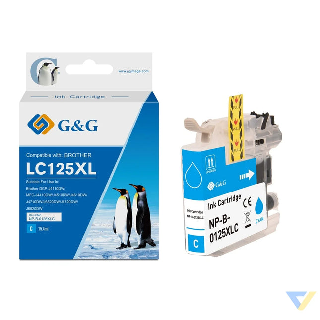 G&G Compatible Brother LC125XLC Ink C-0