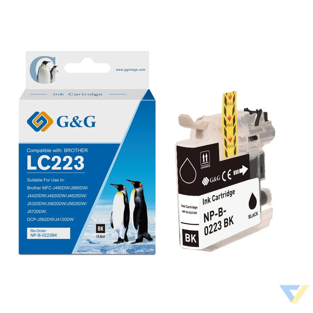 G&G Compatible Brother LC223BK Ink B-0