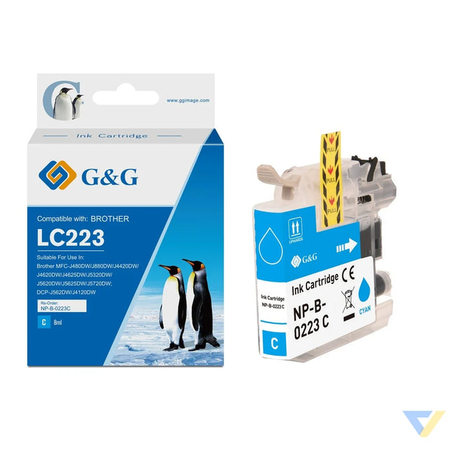G&G Compatible Brother LC223C Ink C-0