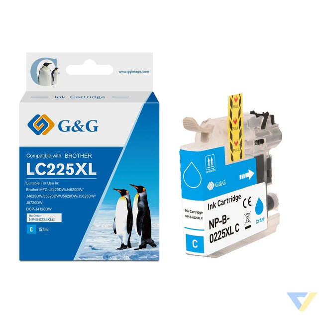 G&G Compatible Brother LC225XLC Ink C-0