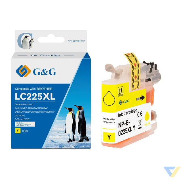 G&G Compatible Brother LC225XLY Ink Y-0