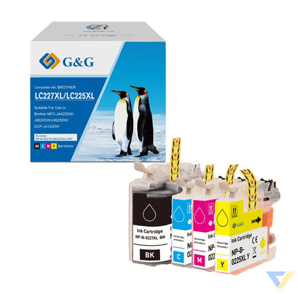 G&G Compatible Brother LC227XLBK/225XLC/225XLM/225XLY Ink BK/C/M/Y-0