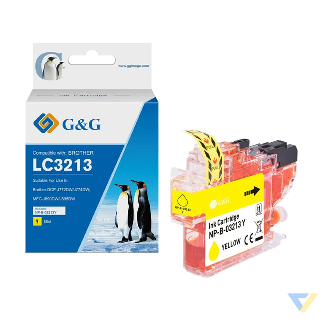 G&G Compatible Brother LC3213Y Ink Y-0