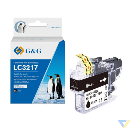 G&G Compatible Brother LC3217BK Ink B-0