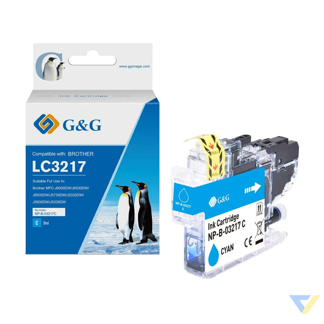 G&G Compatible Brother LC3217C Ink C-0