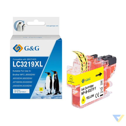 G&G Compatible Brother LC3219XLY Ink Y-0