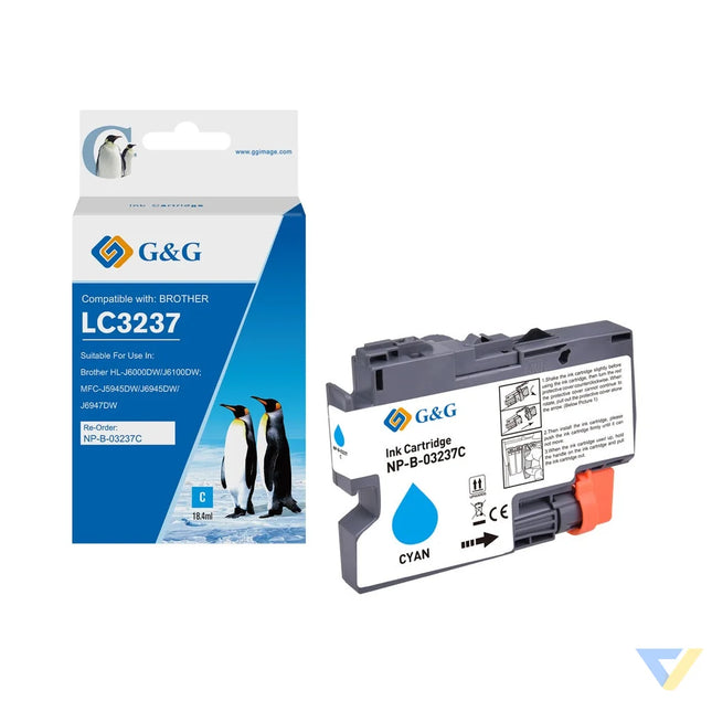 G&G Compatible Brother LC3237C Ink C-0