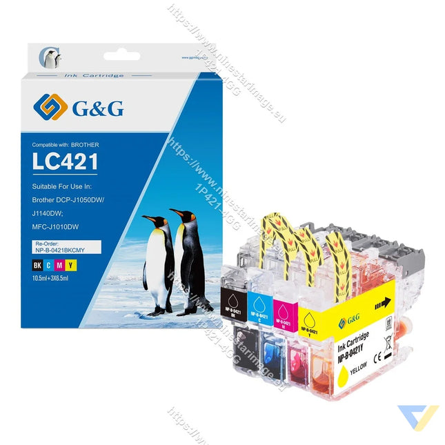 G&G Compatible Brother LC421 Inkjet Cartridge BK/C/M/Y-0