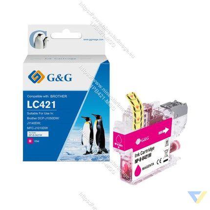G&G Compatible Brother LC421M Inkjet Cartridge Magenta-0