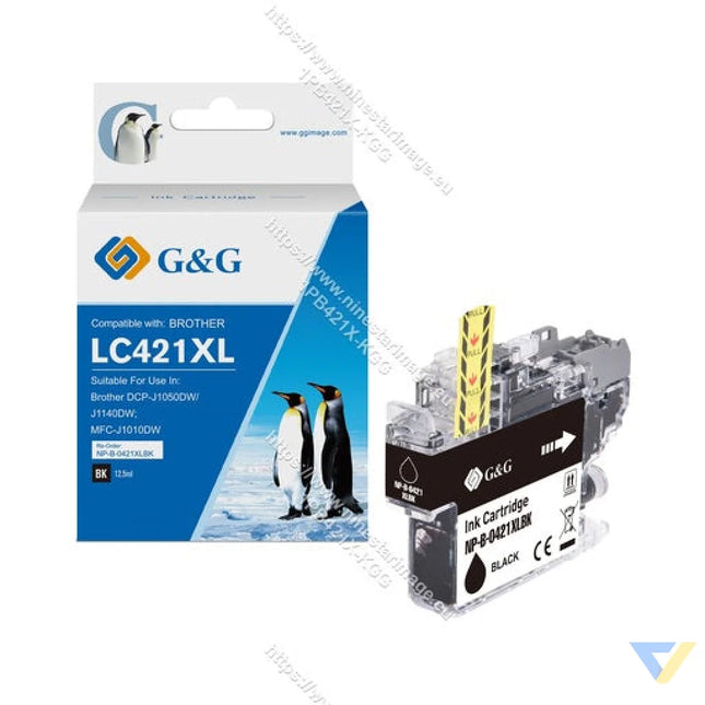 G&G Compatible Brother LC421XLBK Inkjet Cartridge B-0