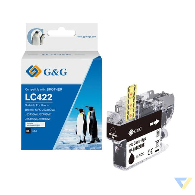 G&G Compatible Brother LC422BK Inkjet Cartridge B-0