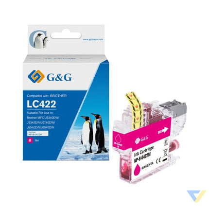 G&G Compatible Brother LC422M Inkjet Cartridge Magenta-0