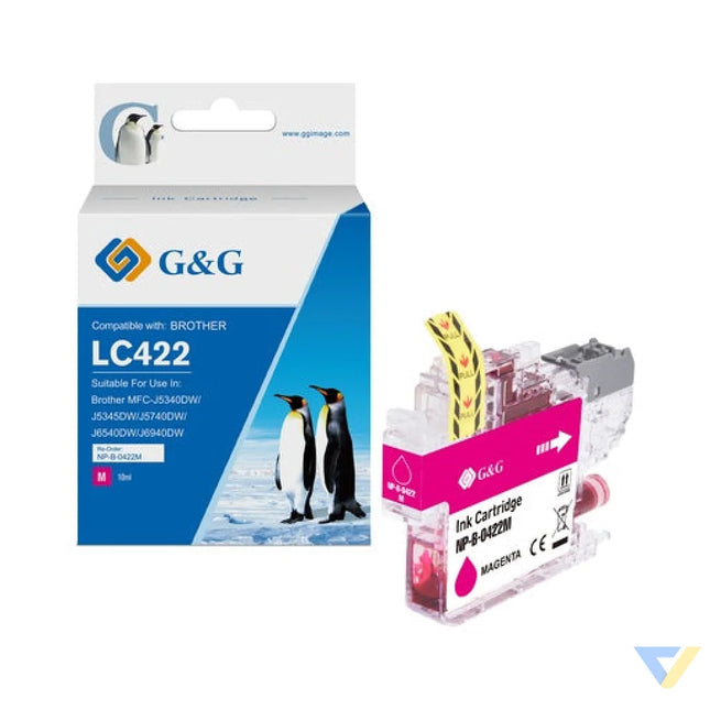 G&G Compatible Brother LC422M Inkjet Cartridge Magenta-0