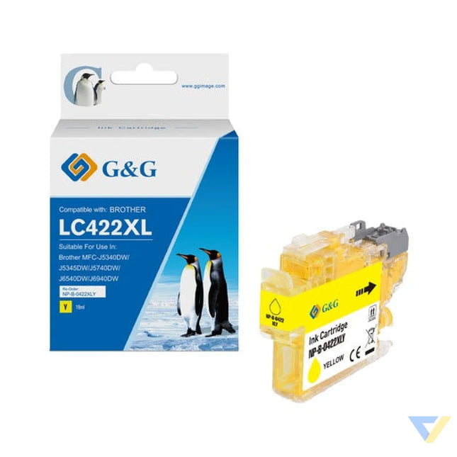 G&G Compatible Brother LC422XLY Inkjet Cartridge Yellow-0