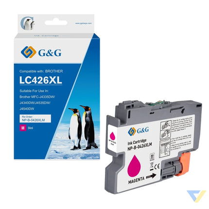 G&G Compatible Brother LC426XLM Inkjet Cartridge Magenta-0