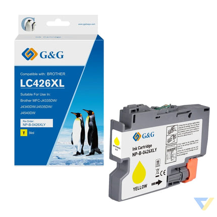 G&G Compatible Brother LC426XLY Inkjet Cartridge Yellow-0
