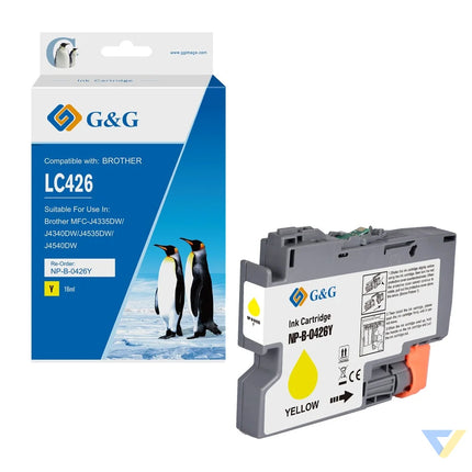 G&G Compatible Brother LC426Y Inkjet Cartridge Yellow-0