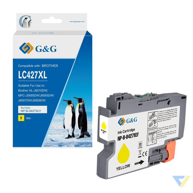 G&G Compatible Brother LC427XLY Inkjet Cartridge Yellow-0