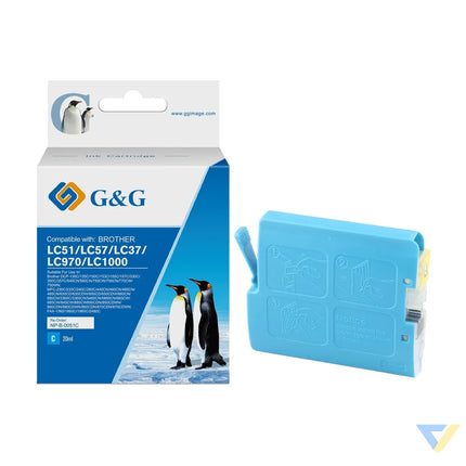 G&G Compatible Brother LC51C/LC1000C/LC970/37C Ink C-0