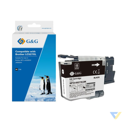 G&G Compatible Brother LC527XLBK Inkjet Cartridge Black-0