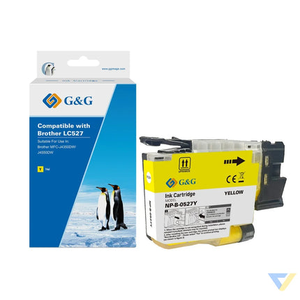 G&G Compatible Brother LC527Y Inkjet Cartridge Yellow-0