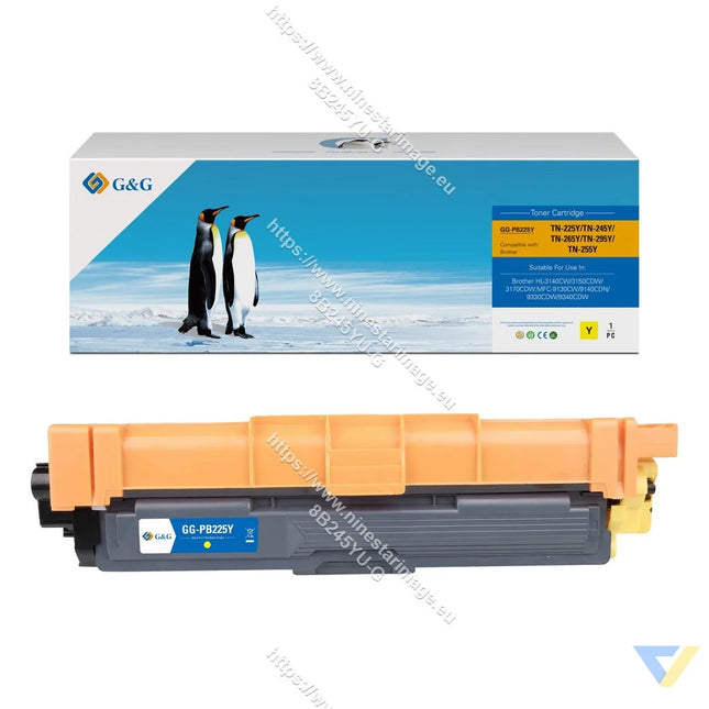 G&G Compatible Brother TN-225Y Toner Yellow-0