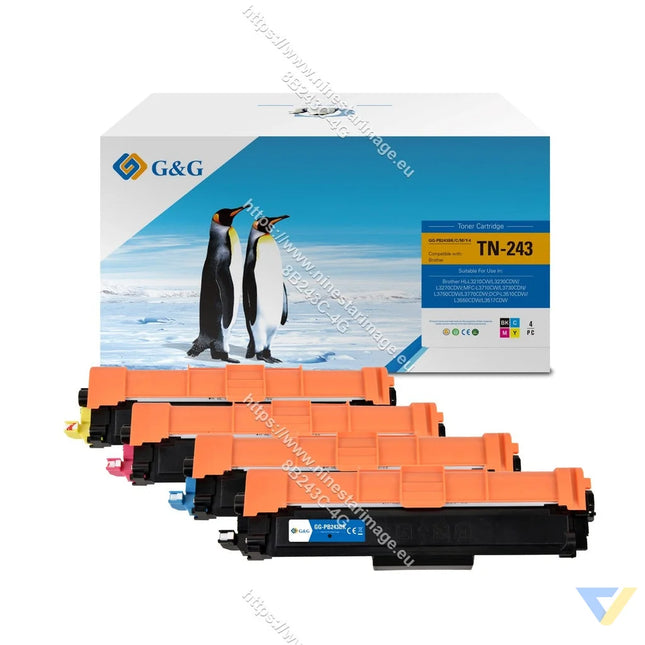 G&G Compatible Brother TN-243BK/TN-243C/TN-243M/TN-243Y Toner Black/Cyan/Magenta/Yellow-0