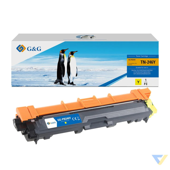 G&G Compatible Brother TN-246Y Toner Yellow-0