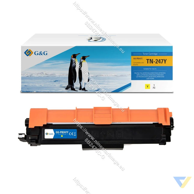 G&G Compatible Brother TN-247Y Toner Yellow-0
