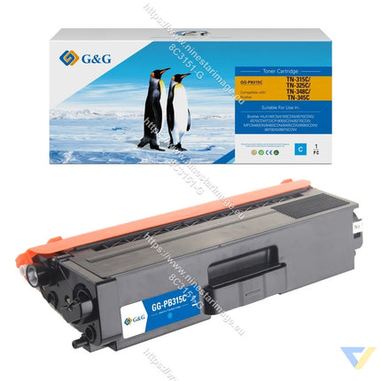 G&G Compatible Brother TN-315C/TN-325C/TN-348C/TN-345C Toner Cyan-0