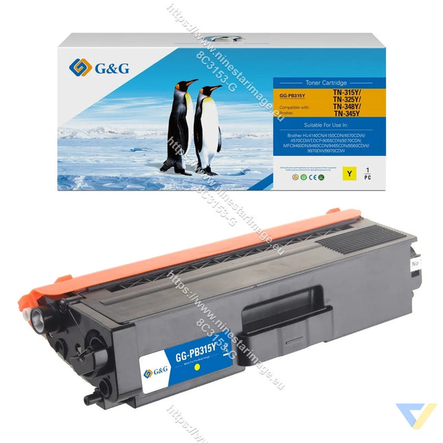 G&G Compatible Brother TN-315Y/TN-325Y/TN-348Y/TN-345Y Toner Yellow-0