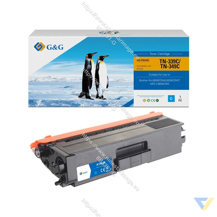 G&G Compatible Brother TN-339C/TN-349C Toner Cyan-0