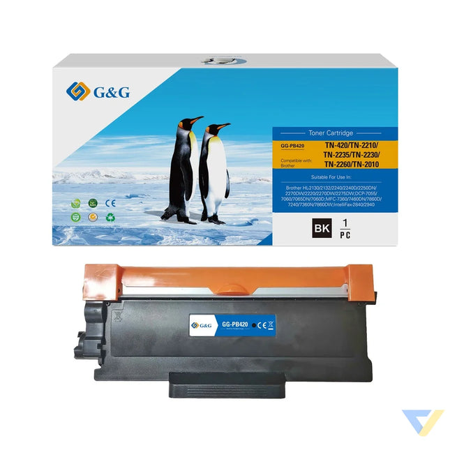 G&G Compatible Brother TN-420/TN-2210/TN-2235/TN-2230/TN-2260/TN-2010 Toner Mono-0