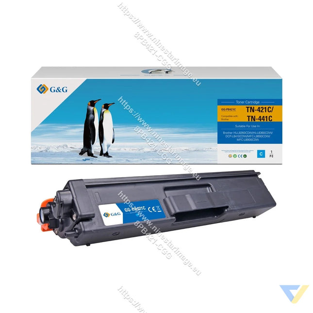 G&G Compatible Brother TN-421C/TN-441C Toner Cyan-0