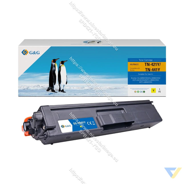 G&G Compatible Brother TN-421Y/TN-441Y Toner Yellow-0