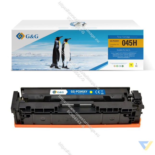 G&G Compatible Canon 045H Toner Yellow-0