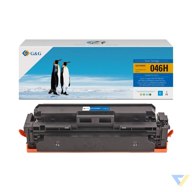 G&G Compatible Canon Cartridge 046H Cyan Toner Cyan-0