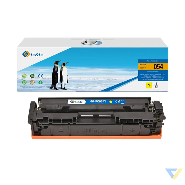 G&G Compatible Canon Cartridge 054 Yellow Toner Yellow-0