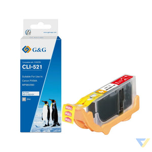 G&G Compatible Canon CLI-521GY(with chip) Ink GY-0