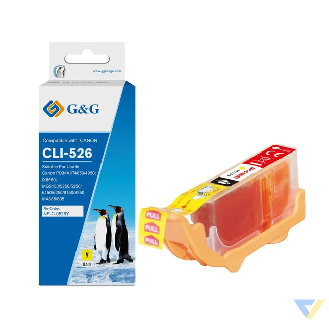 G&G Compatible Canon CLI-526Y Ink Y-0