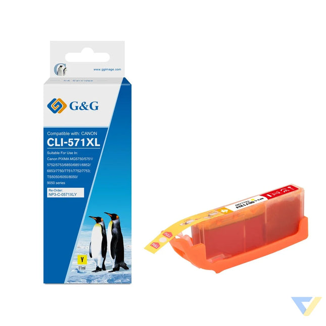 G&G Compatible Canon CLI-571XLY Ink Y-0