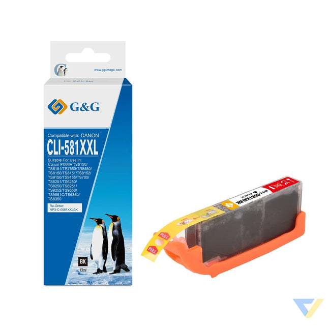 G&G Compatible Canon CLI-581XXLBK  Ink B-0