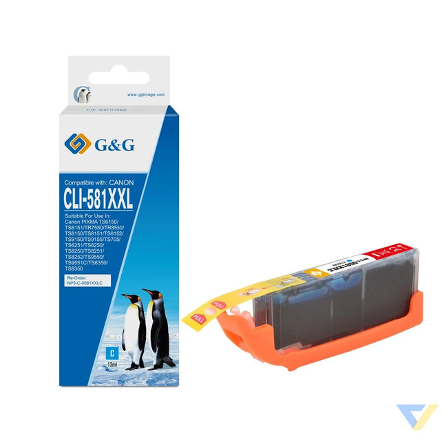 G&G Compatible Canon CLI-581XXLC Ink C-0