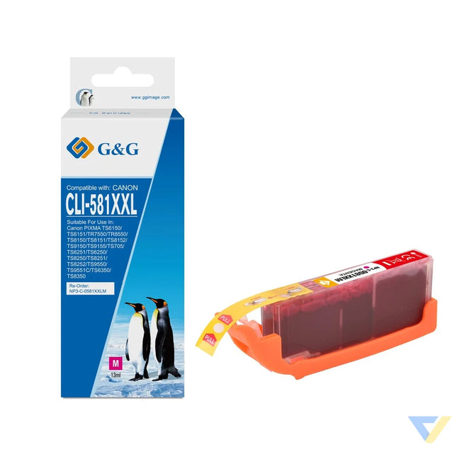 G&G Compatible Canon CLI-581XXLM Ink M-0